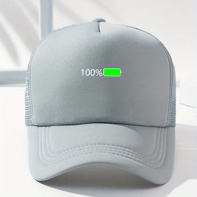 100 Mesh Trucker Hat Fluorescent Baseball Cap Unisex Couple Dad Hats