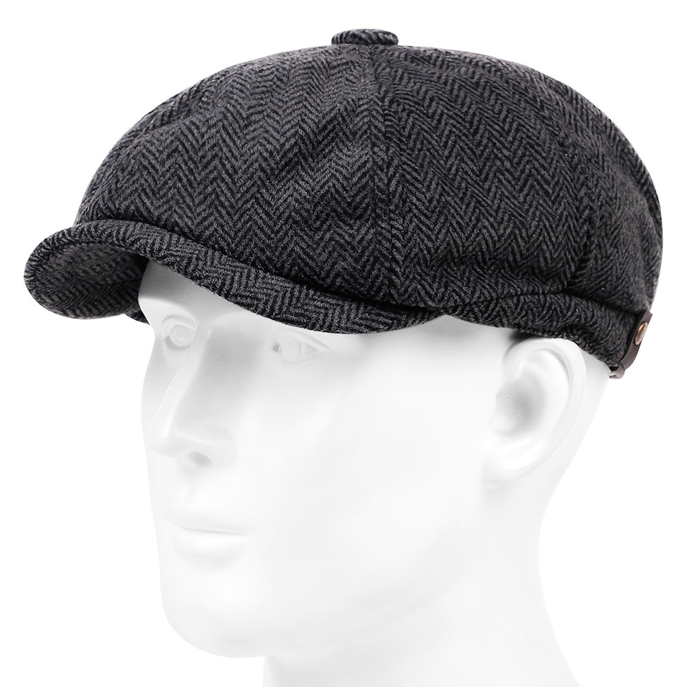 Fluffy Newspaper Men's Beret in 3 Colors