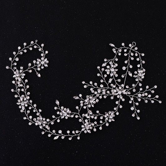 Rhinestone Crystal Headband Tiara Hairband for Bride