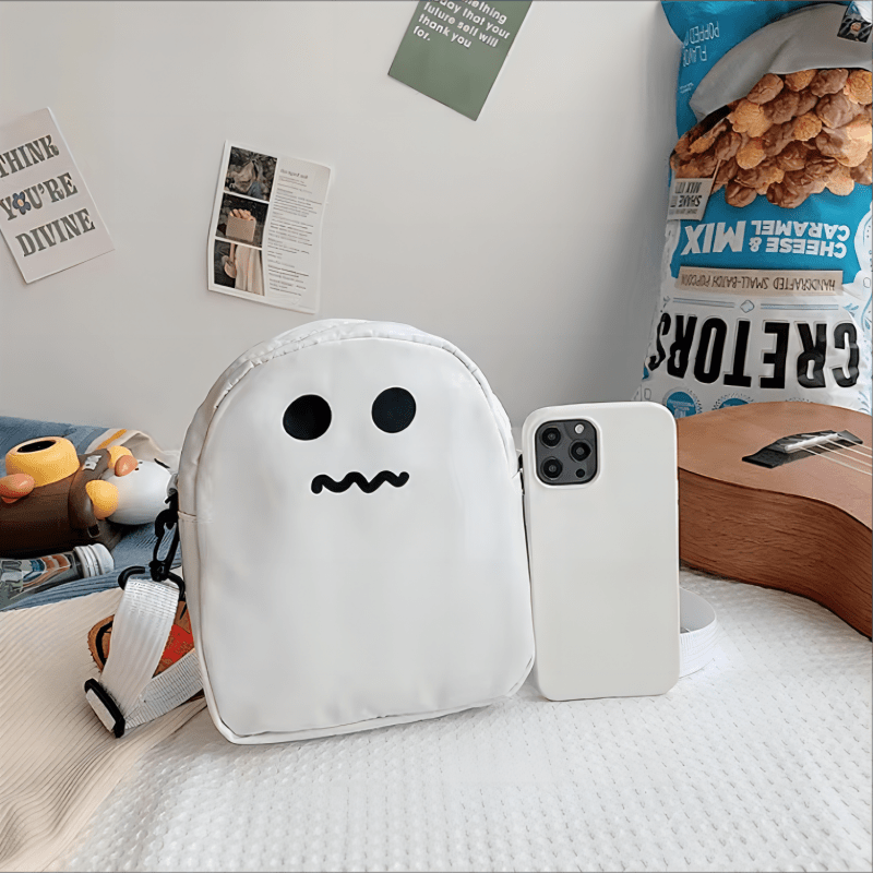 Funny Face Crossbody Bag Halloween Ghost Skull Elf Shoulder Bag
