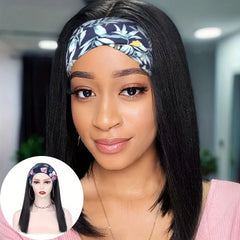 Long Straight Hair Headband Wig for Women
