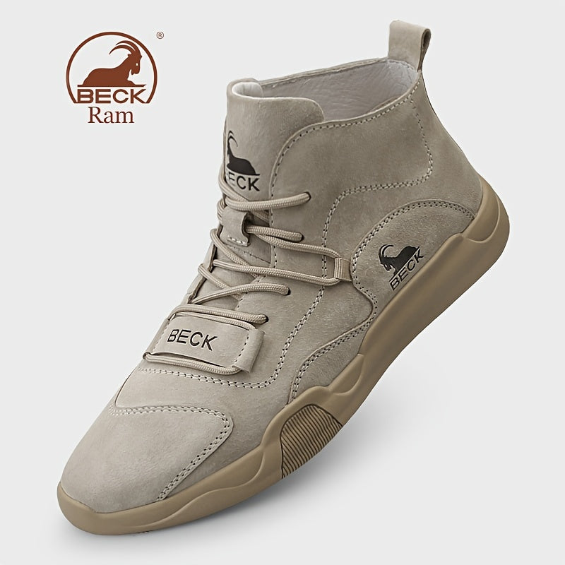 Men's Leather High Top Winter Casual Shoes