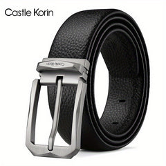 Men's Business Leather Belt - 47.24in x 1.37in