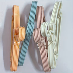 5pcs Kids Clothes Hangers Portable Hook Outdoor Drying Rack Plastic Baby Hangers