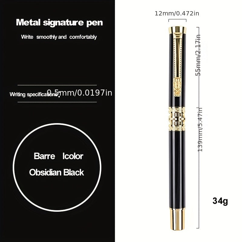 Dragon Head Hollow Metal Jewelry Ballpoint Pen Gift