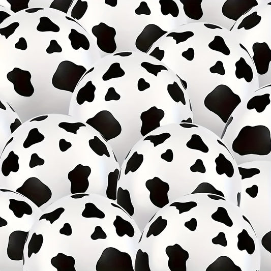 50 Cow Print Balloons 12 Inch for Cow Themed Party