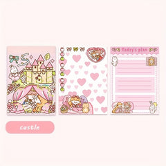 70 Sheets Mini Notebook Student Portable Diary Memo Sticky Notes