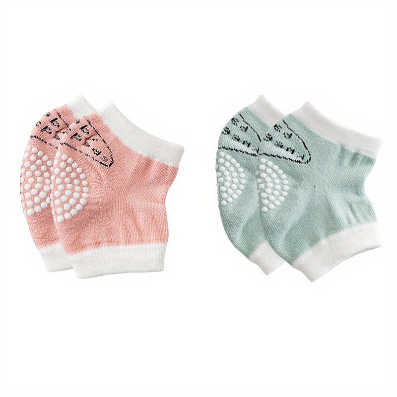 2 Pairs Baby Mesh Knee Pads Crawling Socks 1-3 Years Unisex