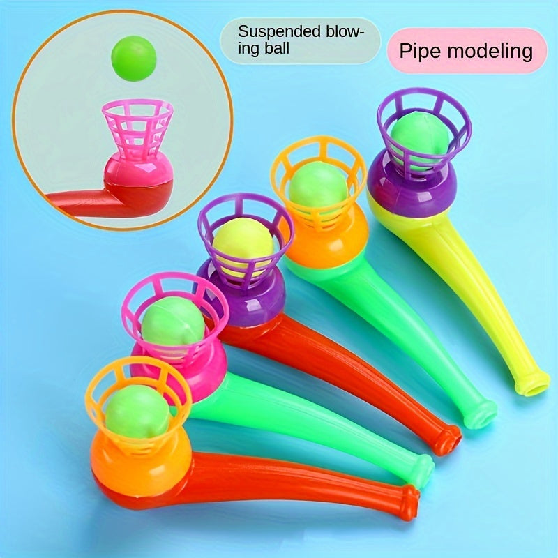 20pcs Floating Blow Balls Interactive Tube Toys Assorted Colors