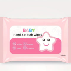 10pcs pack Hand And Mouth Wipes Baby Special Extractable