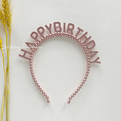 Alphabet Beaded Headband for Kids' Birthday Parties