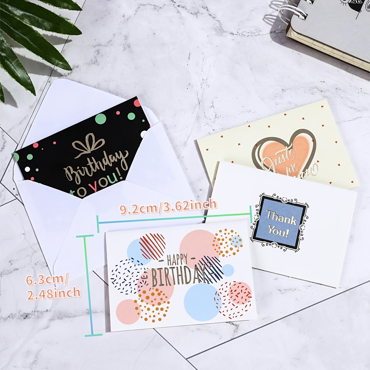 18pcs Mini Holiday DIY Gift Greeting Wish Cards for Celebration