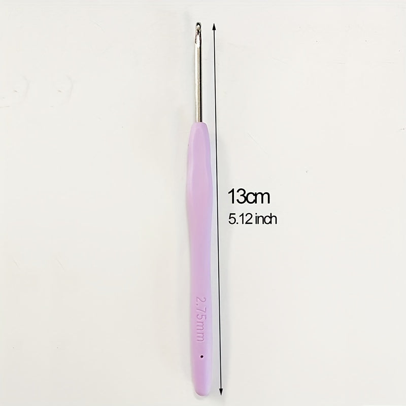 10pcs Crochet Hooks Set Soft Handle Thin Crochet Tool Kit