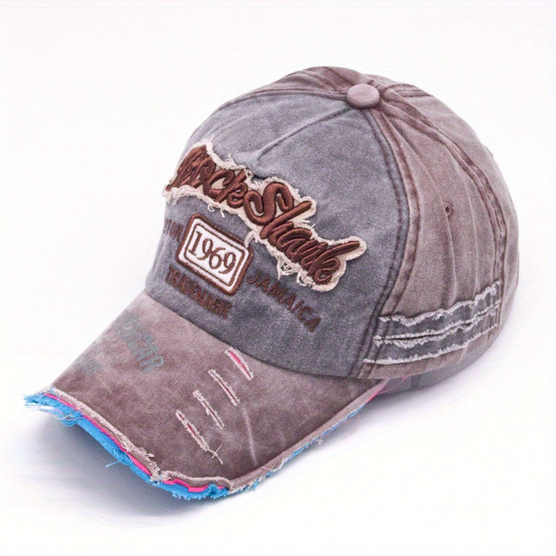 RockShank Alphabets Washed Baseball Cap