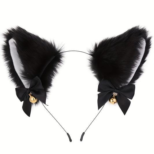 Plush Cat Ears Headband Anime Cosplay Hair Hoop