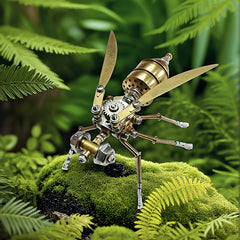 Steampunk Bumblebee Metal Puzzle DIY Assembly Model Kit Golden Insect