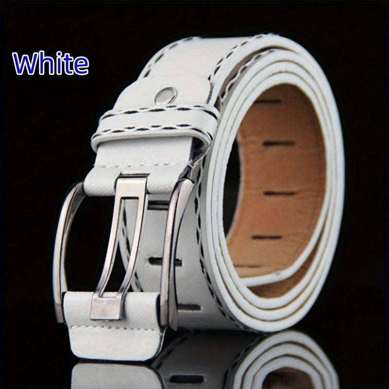 Men's Wide Needle Casual Double Belt Student Jeans Belt