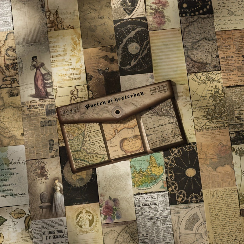 Retro Poetry Memo Book Set - 8 Styles