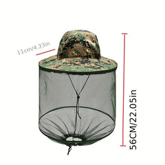 Unisex Mosquito Protection SunShade Hat for Outdoor Night Fishing