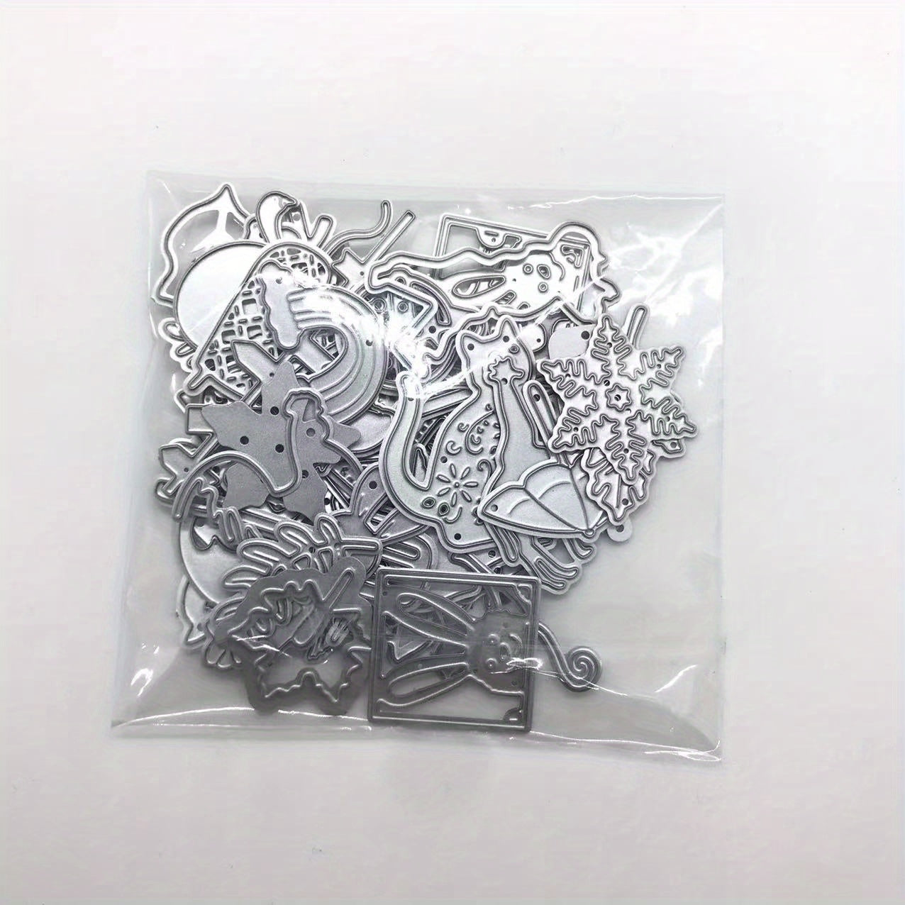 50pcs Random Metal Cutting Dies DIY Scrapbooking Animals Flowers Birds