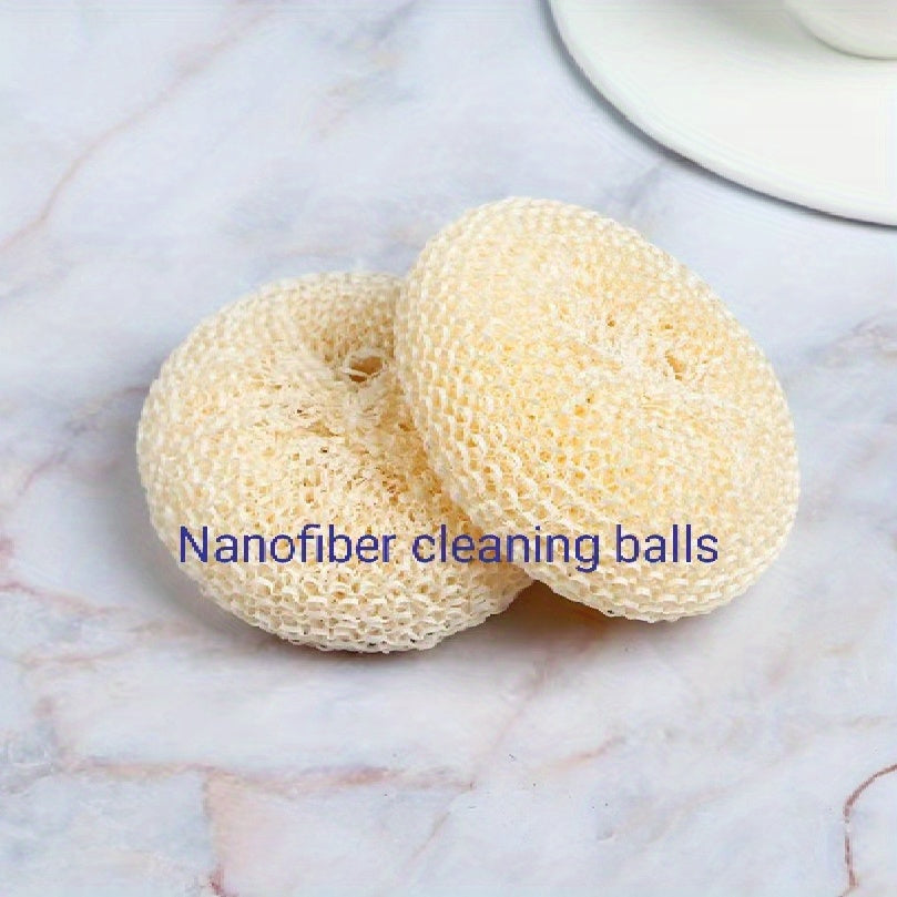 Nanofiber Cleaning Balls Spherical Durable for Kitchen Dishwashing