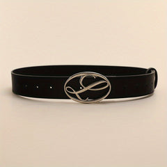 Musical Note Buckle Belt PU Leather Casual Jeans Pants Belts