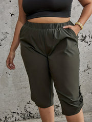  Casual Pants Women's High Rise Shorts With Pockets