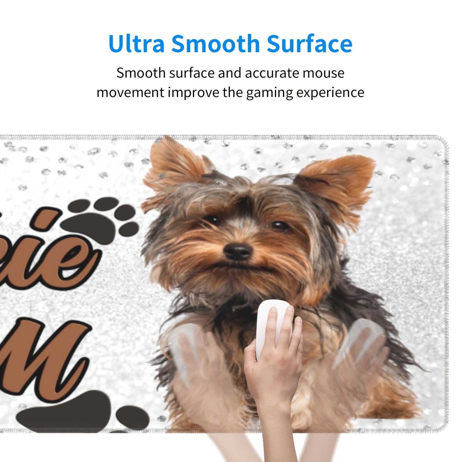 Dog Mom Gaming Mouse Pad - Non Slip Rubber Base