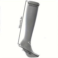 Men's Calf Sport Socks Nylon Blend Breathable Sweat Absorbing Socks