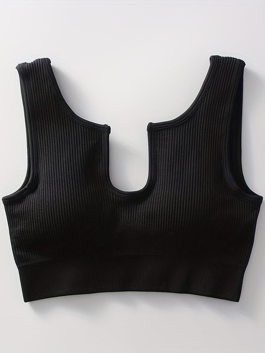 Ribbed Seamless Workout Sets Crop Tank Top & High Waist Yoga Leggings Sets