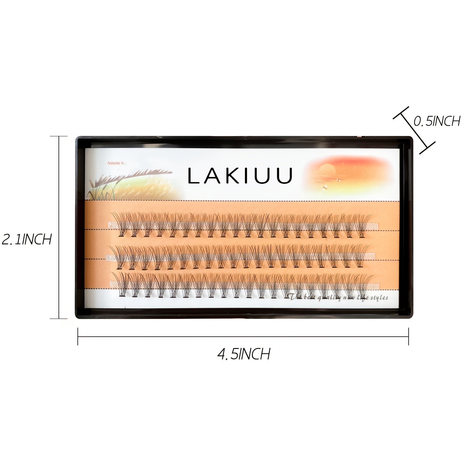 60 Clusters 10D Fish Tail Eyelash Extension DIY Lash