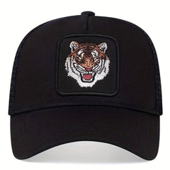 Men's Tiger Embroidery Baseball Cap Adjustable Casual Hat