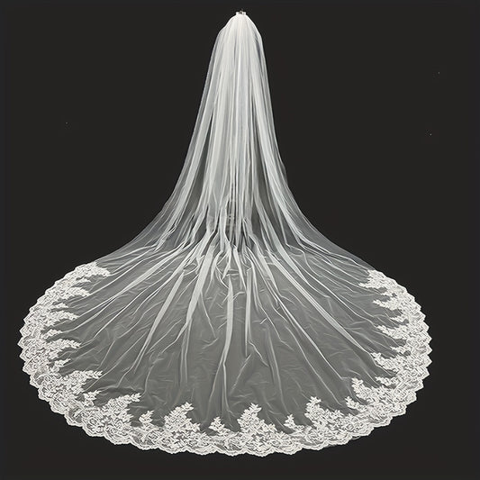 Baroque Wedding Veil Cathedral Long Veil