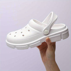 Women's Hollow Out Clogs Slip On Round Toe Non slip Outdoor Slides Shoes
