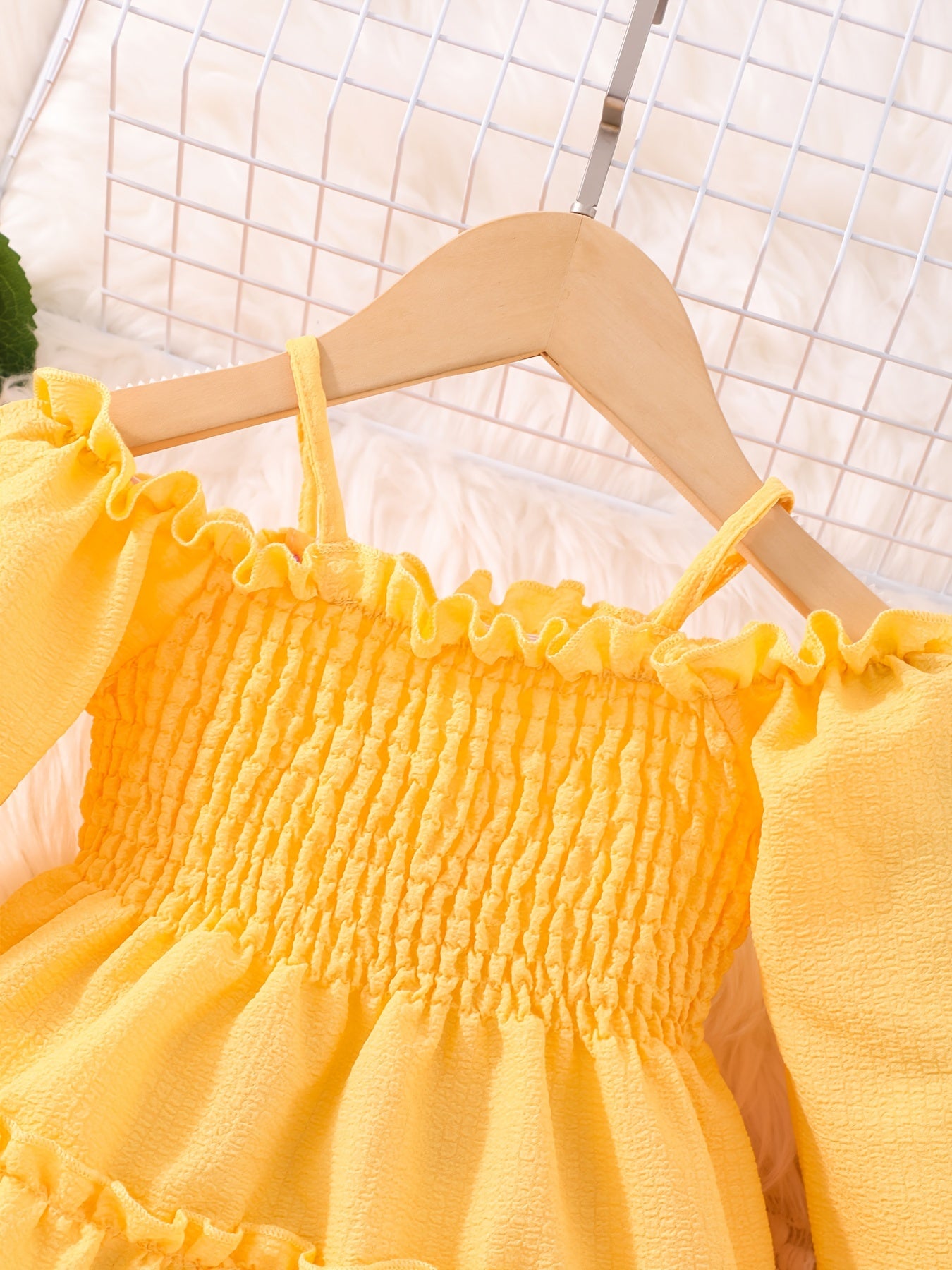 Off Shoulder Princess Dress For Girls Long Sleeve Vacation Dress Kids Clothing