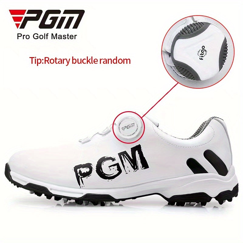 PGM Men's Spiked Golf Shoes Breathable Non Slip