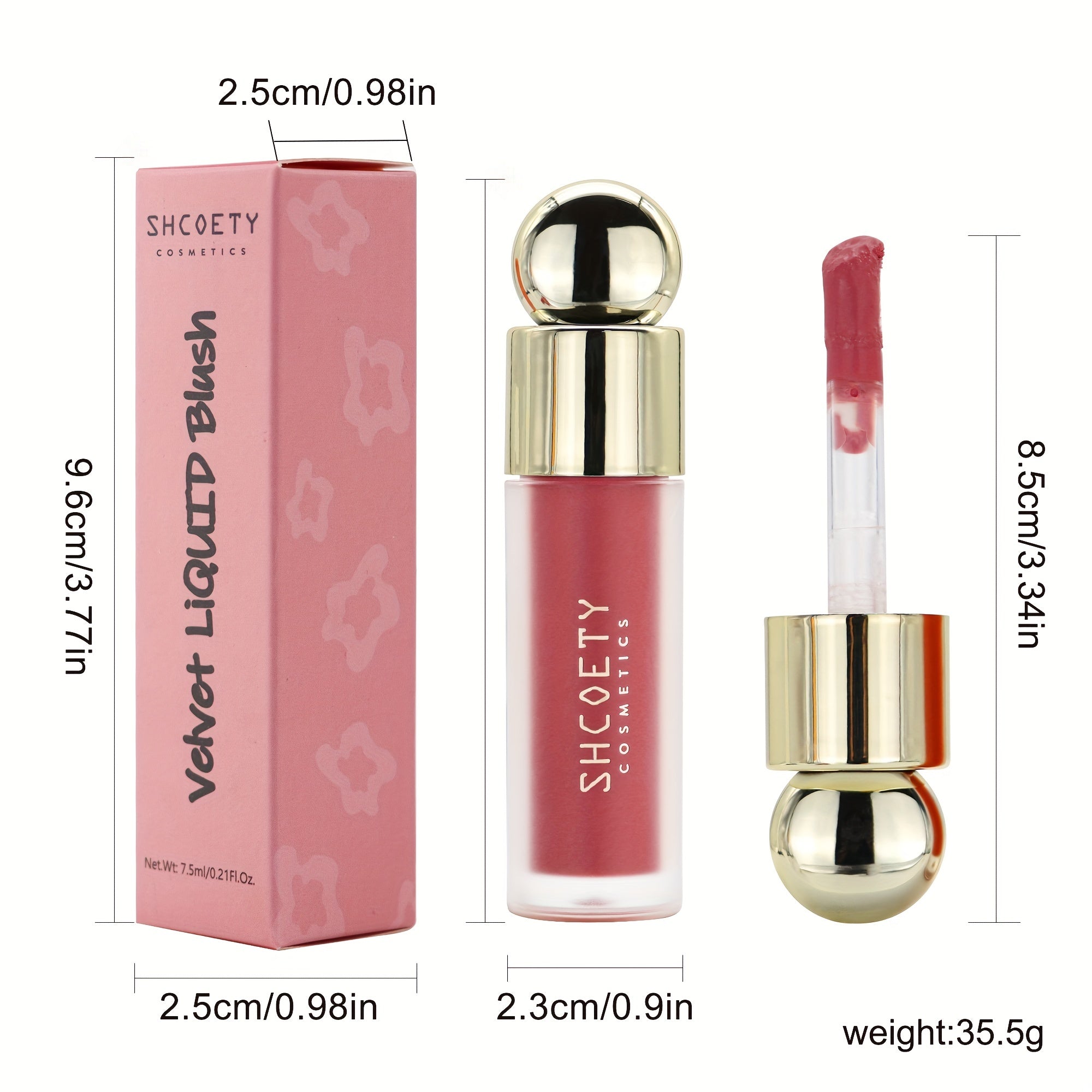 Matte Liquid Blush Lipstick Lip Glaze Blush Dual Purpose Liquid