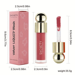 Matte Liquid Blush Lipstick Lip Glaze Blush Dual Purpose Liquid