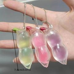 Soft Squeeze Bean Decompression Keychain for Car Keys Backpacks Wallets