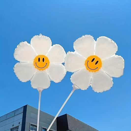 10pcs Daisy Aluminum Balloon Baby Birthday Photo Props