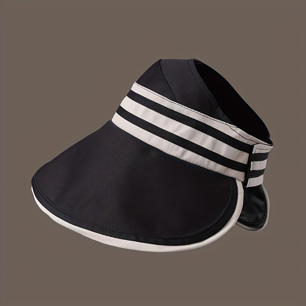 Adjustable Wide Brim Visor Hats Summer Sunscreen Cap