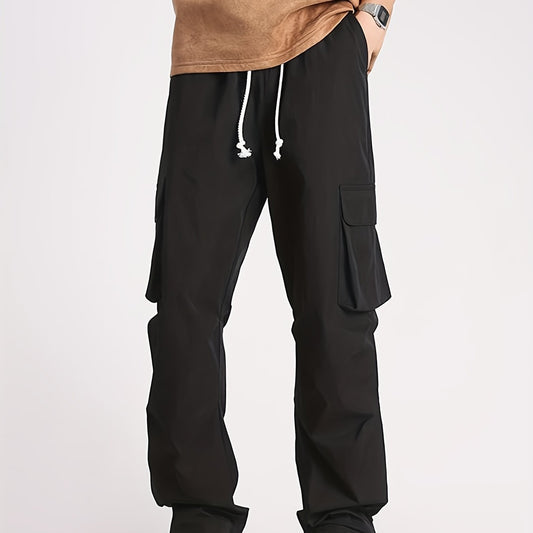 Cargo Pants Men s Flap Pocket Trousers Loose Casual Outdoor Pants