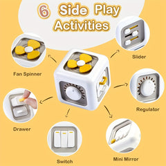 6 Sided Busy Cube for Kids Interactive Finger Training Toy