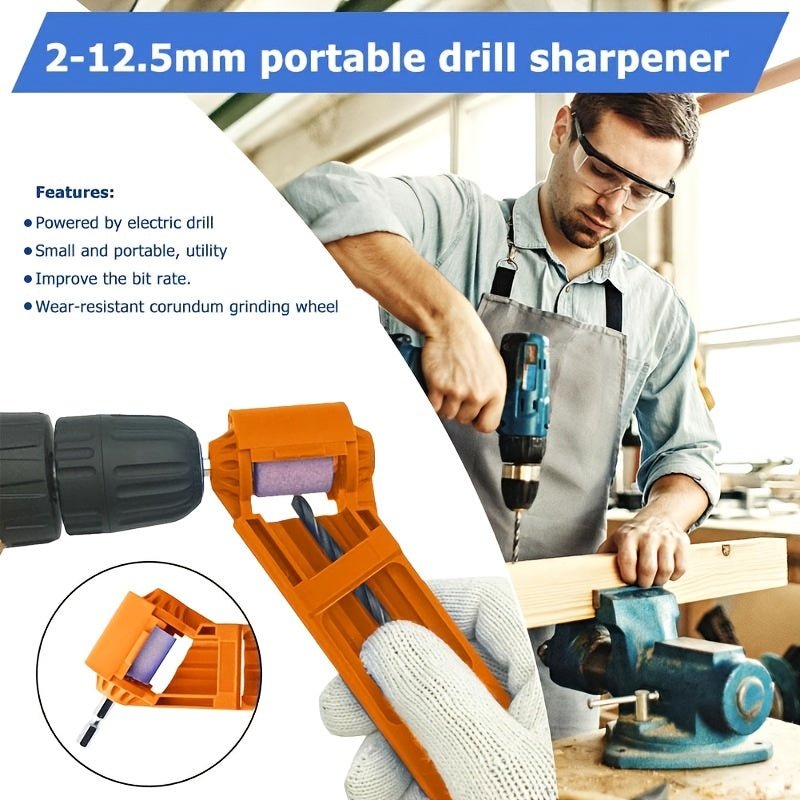 Portable Drill Bit Sharpener Corundum Grinding Wheel 2 12 5mm