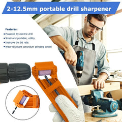 Portable Drill Bit Sharpener Corundum Grinding Wheel 2 12 5mm