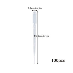 100pcs 3ML Plastic Pipette for Essential Oils Home Laboratory