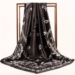 Paisley Bandana Silk Scarf Casual Shawl Hiphop Head Wrap Bag Charm