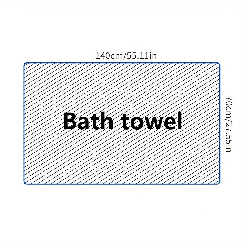 Adult Microfiber Quick Dry Bath Towel 139x68cm Strong Water Absorption
