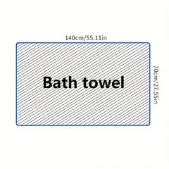 Adult Microfiber Quick Dry Bath Towel 139x68cm Strong Water Absorption