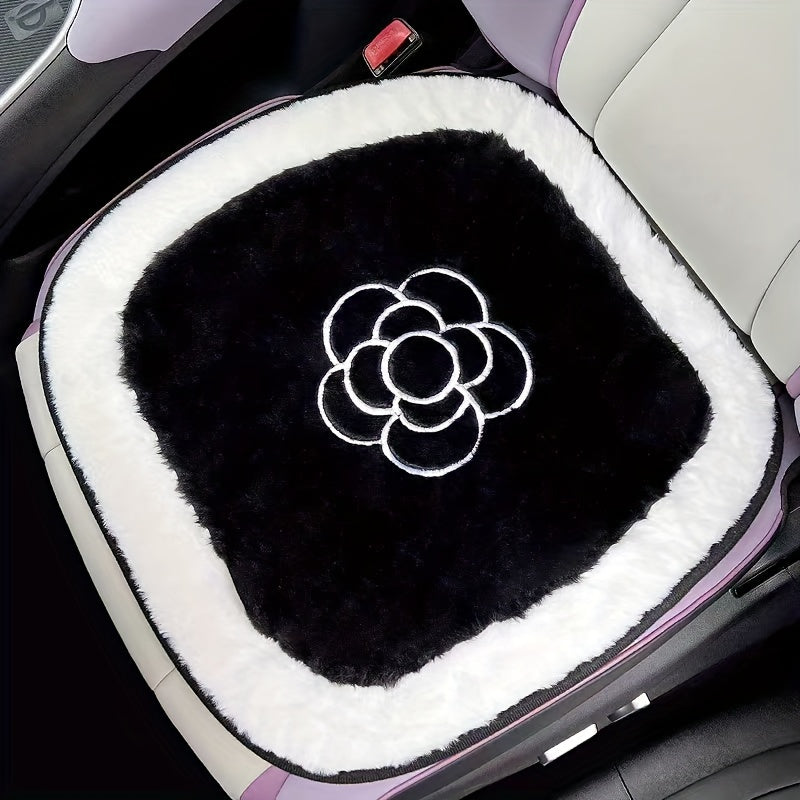 Car Seat Cushion Winter Warm Plush Seat Cushion Nonslip Universal 1pc